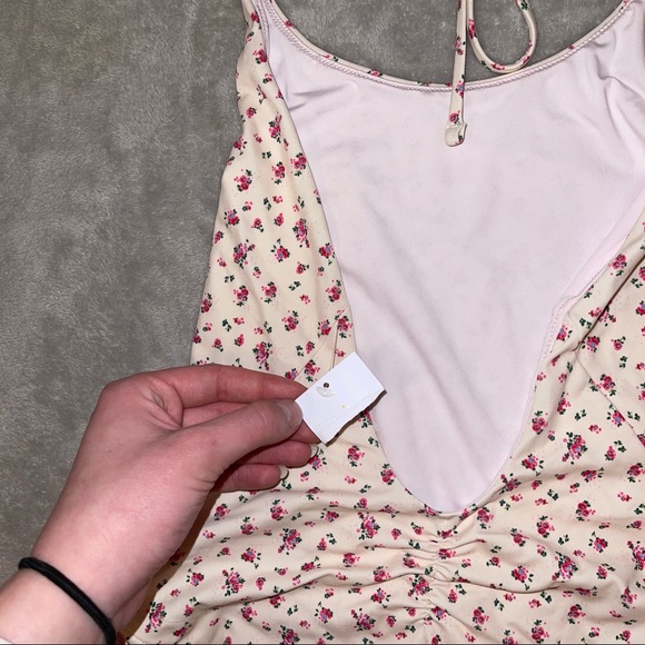 Spiritual Gangster NWT Namaste Raza Daisy Floral One Piece Suit Halter Swimsuit - Picture 4 of 11